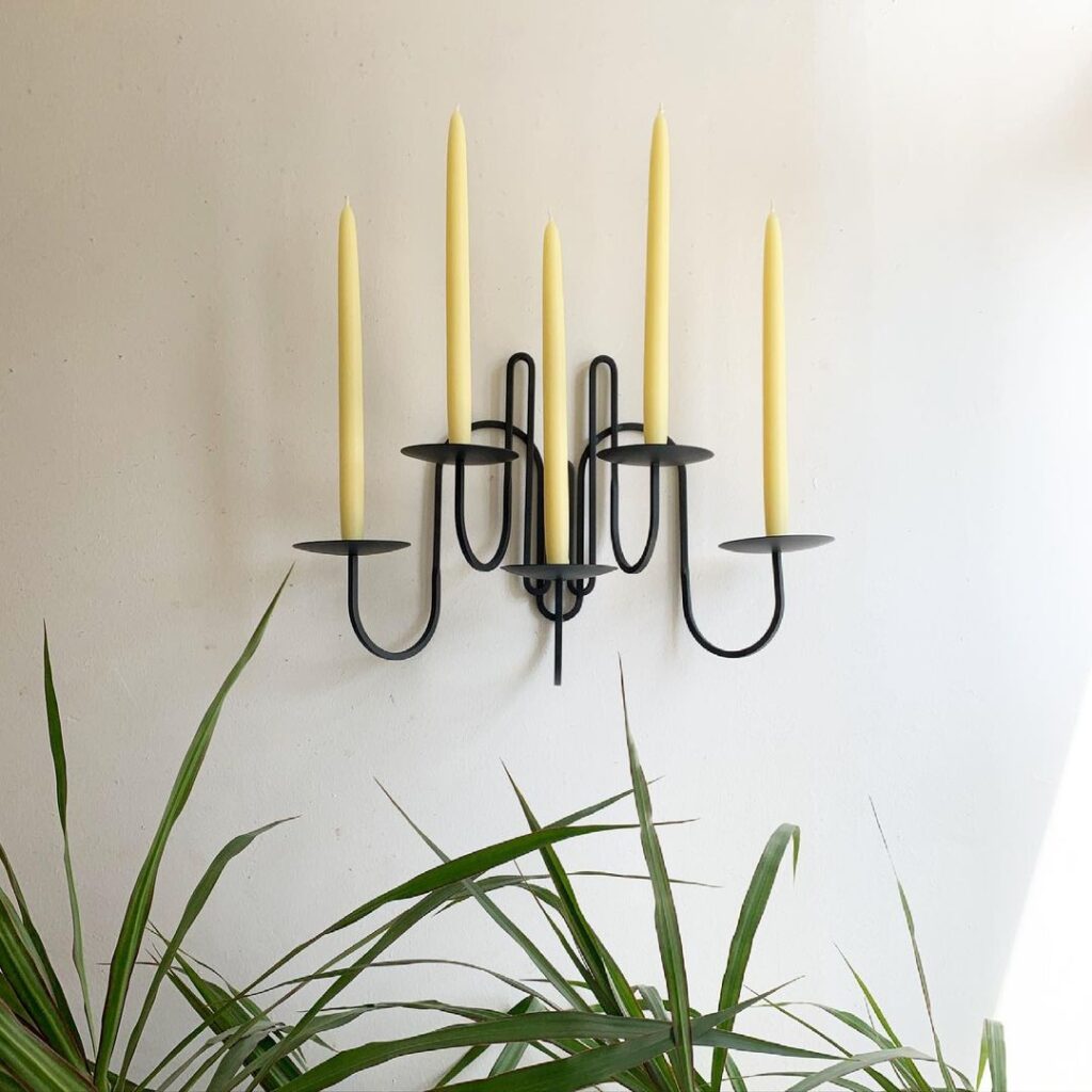 Five armed candle holder