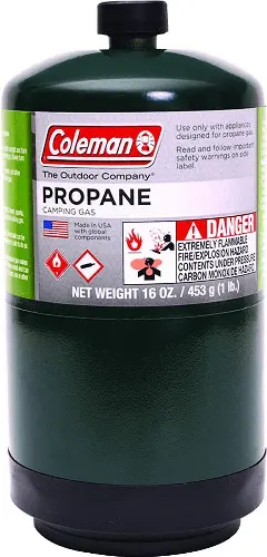 Propane gas tank for grilling